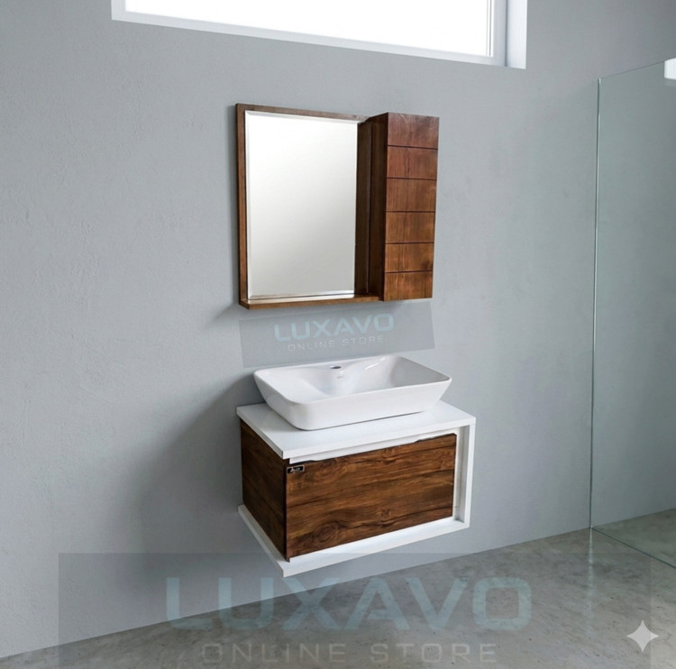 روشویی کابین فول ست سایز 40×60 ضد آب با طراحی مدرن